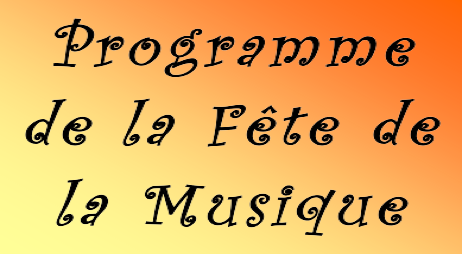 Zone de texte: Programmede la Fte de la Musique